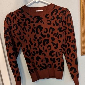 Like new cheetah print sweater